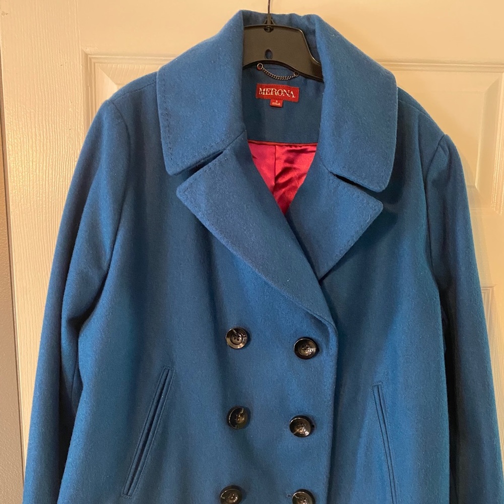 Pea coat (Teal Blue)